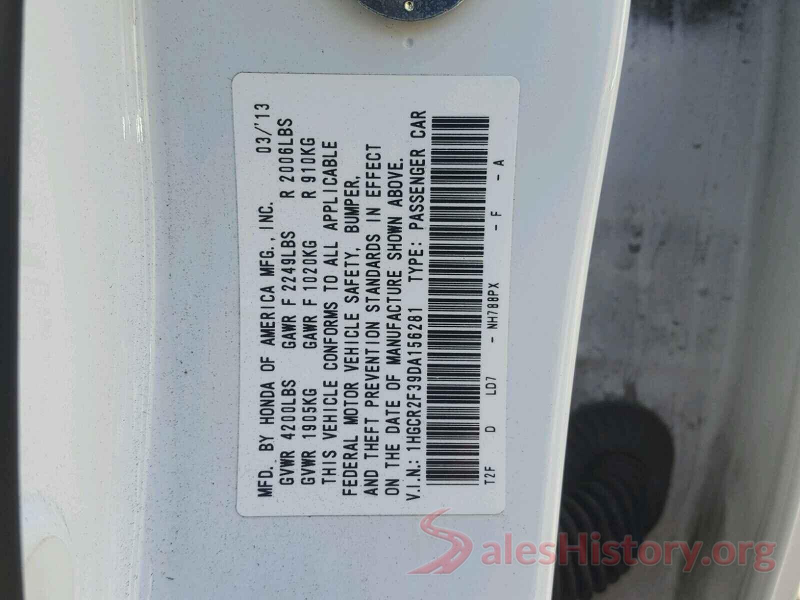 SHHFK7H52JU424505 2013 HONDA ACCORD