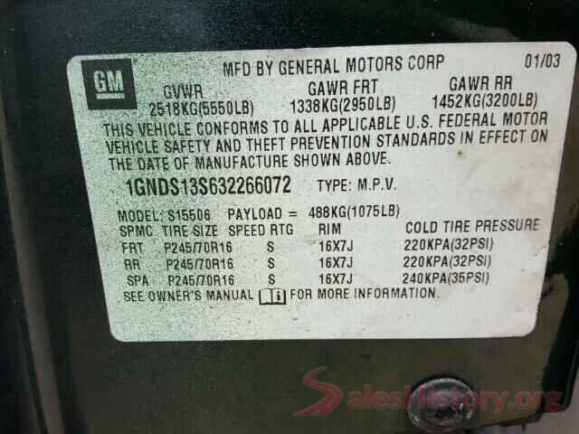 3FA6P0HD0LR249695 2003 CHEVROLET TRAILBLAZE