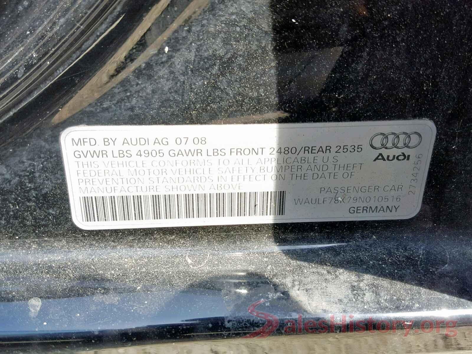 3N1AB7AP3JY243573 2009 AUDI A4