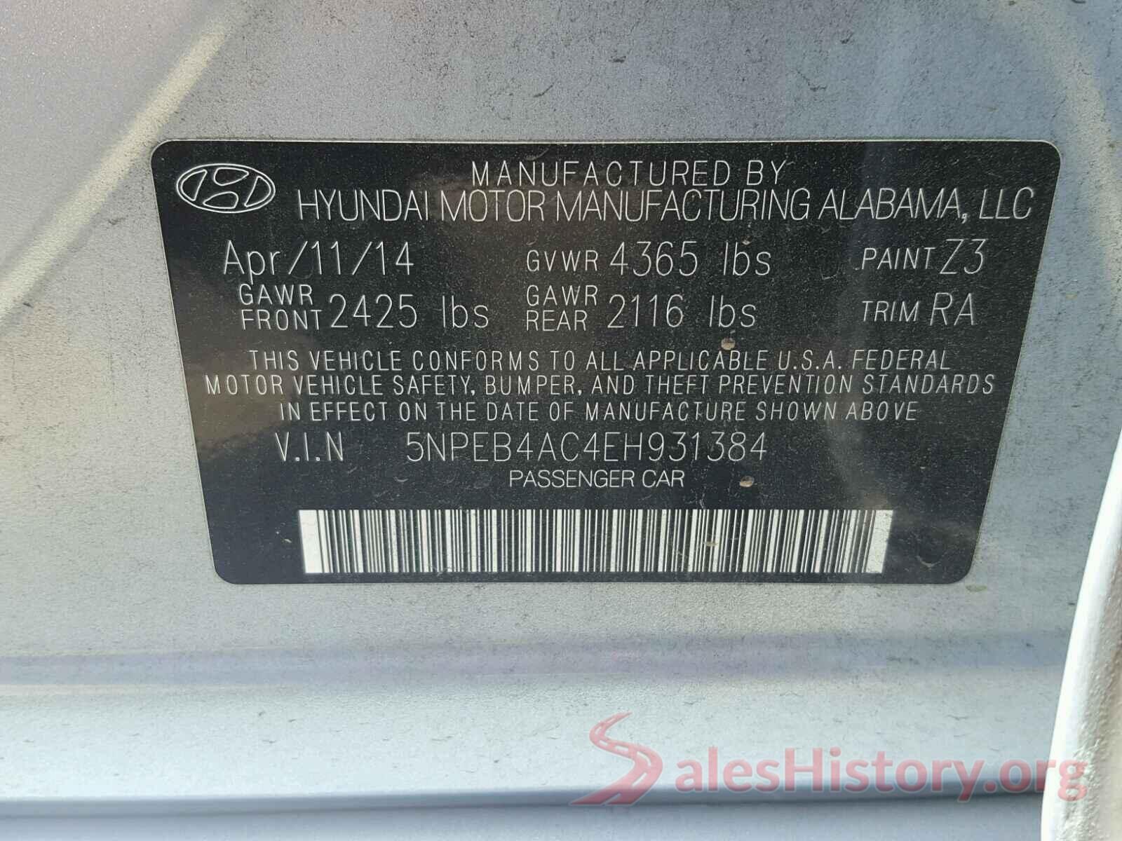 JTDEPMAEXMJ148028 2014 HYUNDAI SONATA