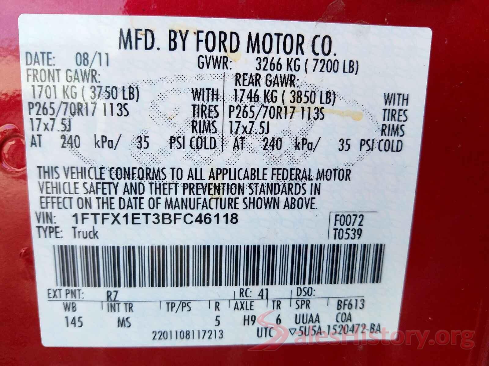 KMHCT5AE4GU243031 2011 FORD F150