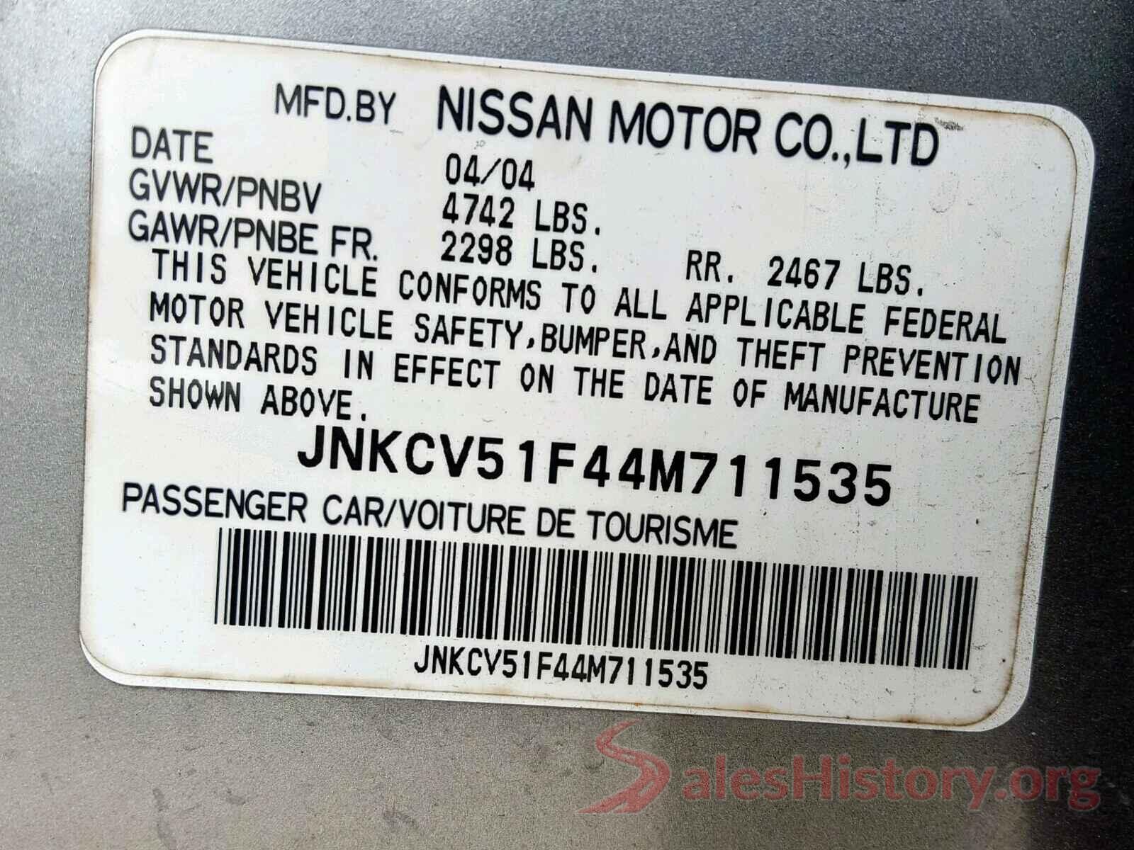 3N1CN7AP7JL871603 2004 INFINITI G35