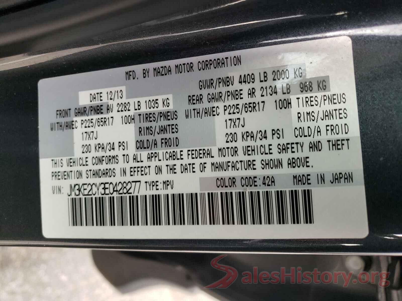 4T1AZ1FB5MU060066 2014 MAZDA CX-5