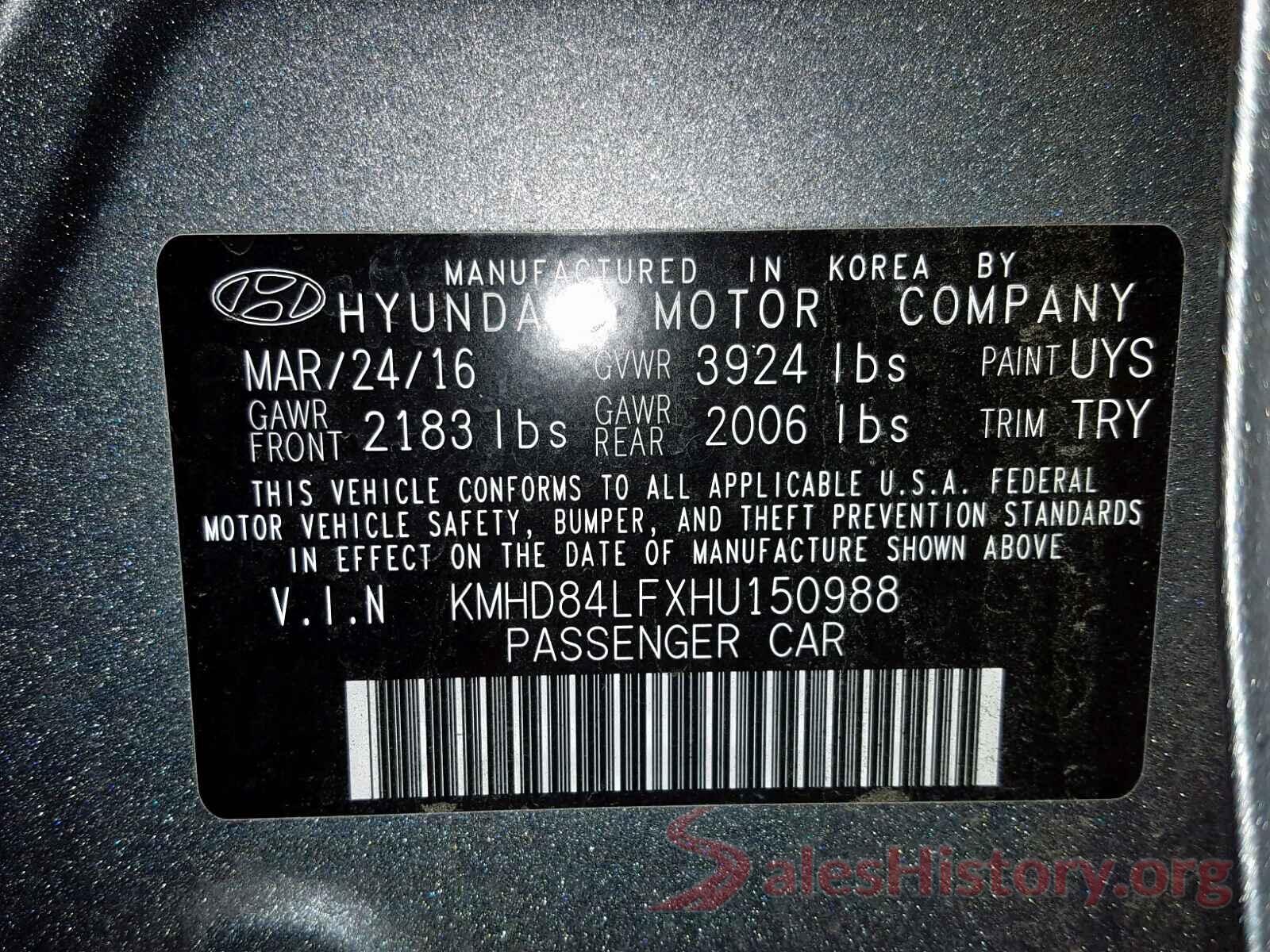 1N4BL4BV8KC146606 2017 HYUNDAI ELANTRA