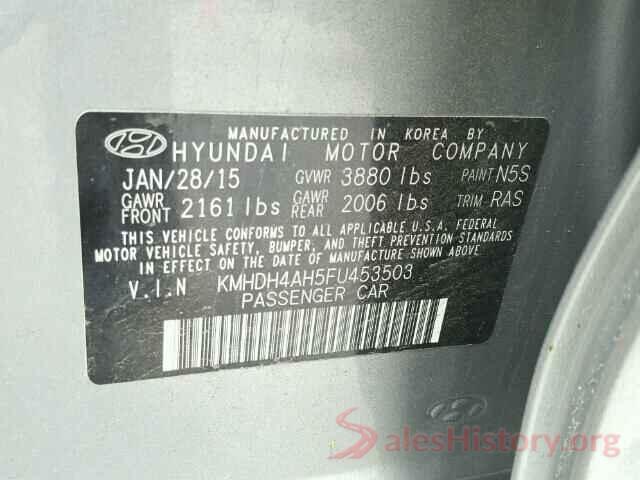 5XXGT4L30JG184116 2015 HYUNDAI ELANTRA