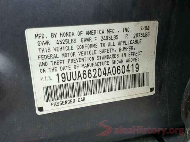 2T3JFREVXHW686356 2004 ACURA TL