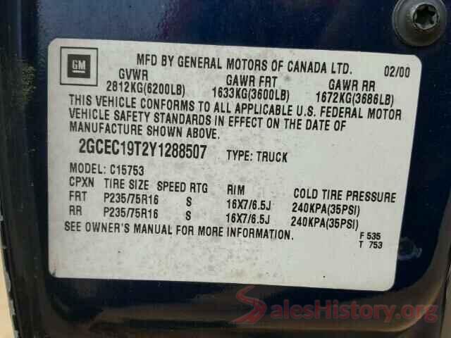 1N4AA6APXJC390000 2000 CHEVROLET SILVERADO