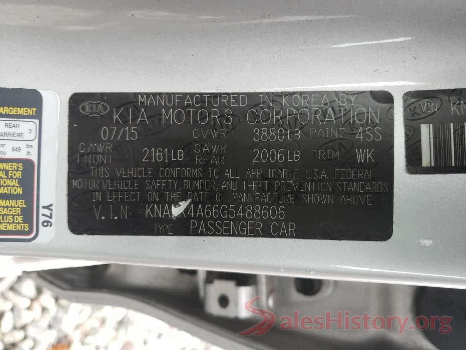 5XXGT4L3XKG338381 2016 KIA FORTE