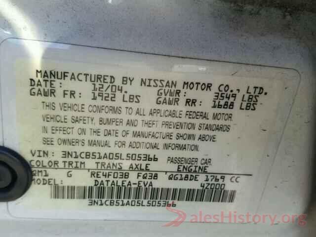 4T1B11HK0KU847173 2005 NISSAN SENTRA