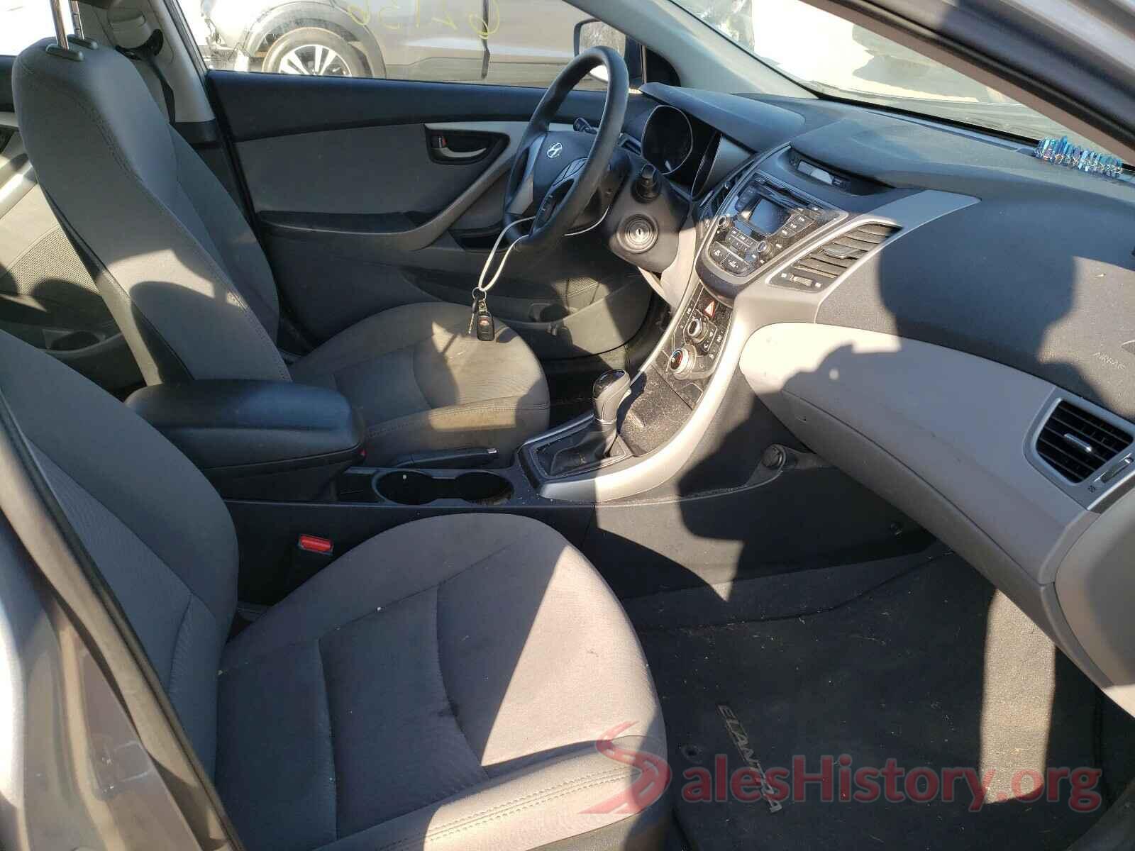 5NPDH4AE4GH730809 2016 HYUNDAI ELANTRA