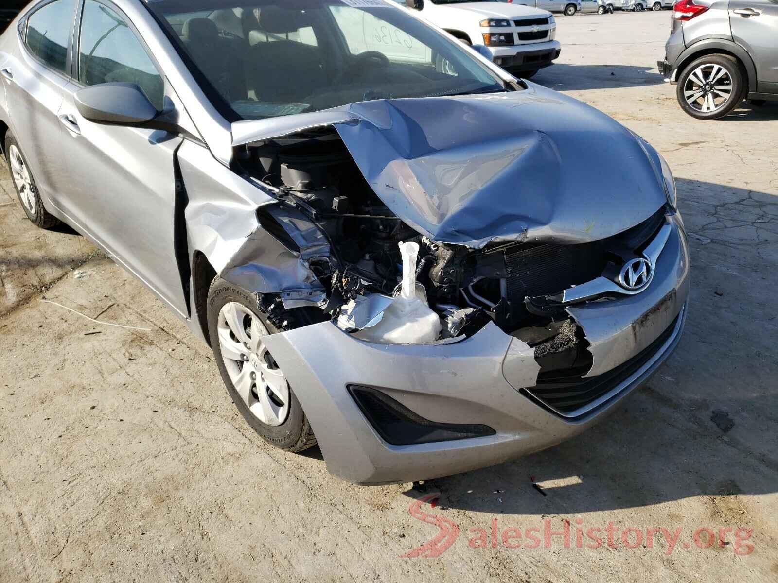 5NPDH4AE4GH730809 2016 HYUNDAI ELANTRA