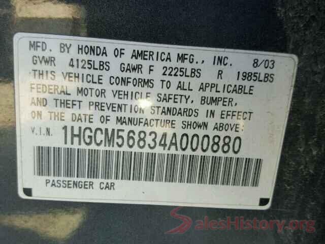 3VV2B7AX9MM110296 2004 HONDA ACCORD