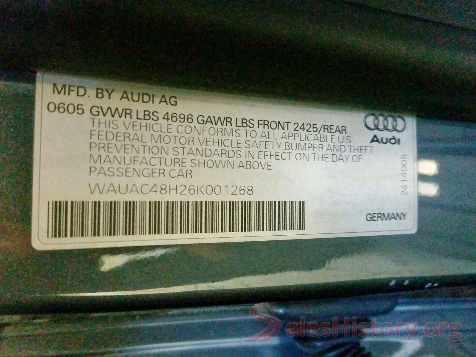 1FM5K8D85GGA94615 2006 AUDI A4