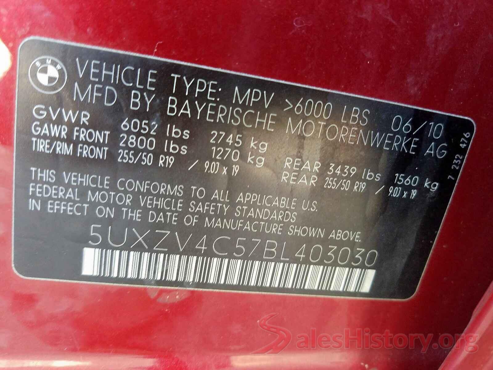 3N1CN7APXGL828639 2011 BMW X5