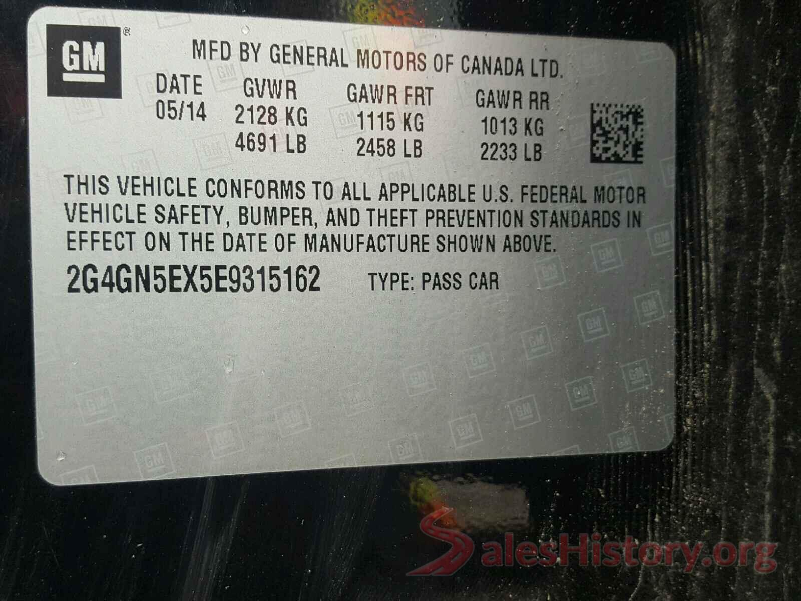 2HKRW2H80HH671856 2014 BUICK REGAL