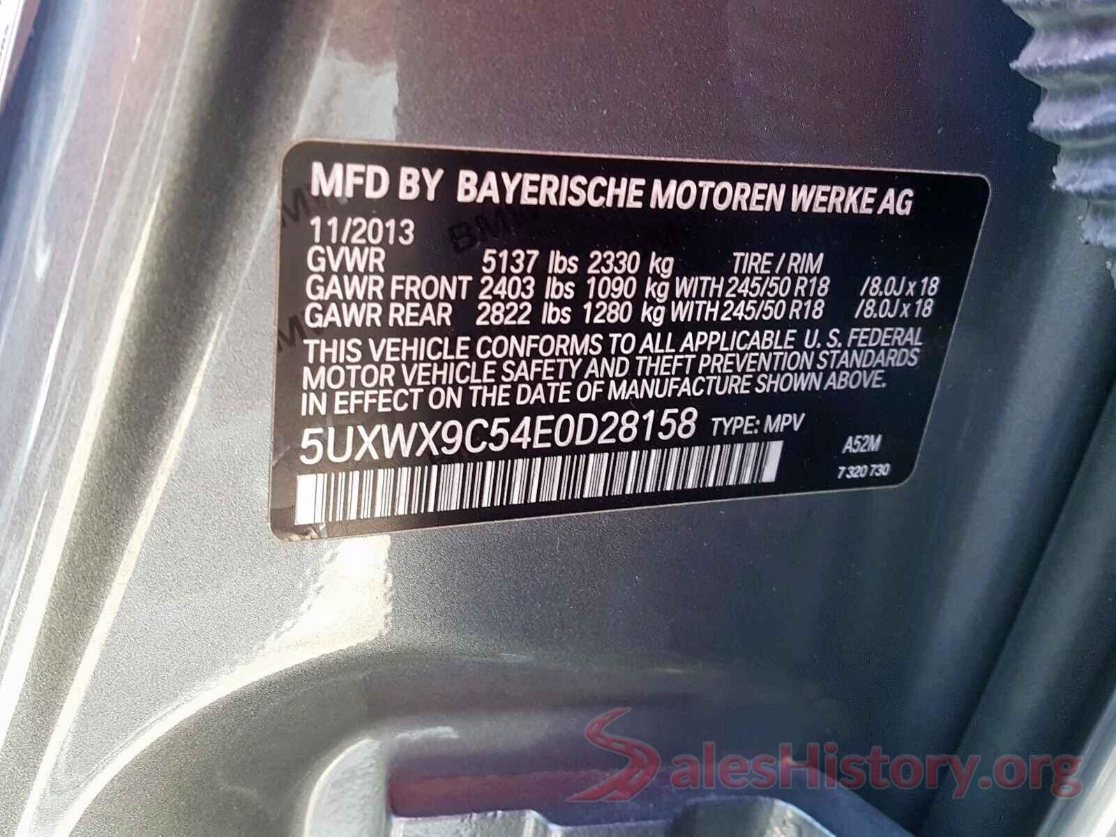 JA4AP3AU7HZ046770 2014 BMW X3