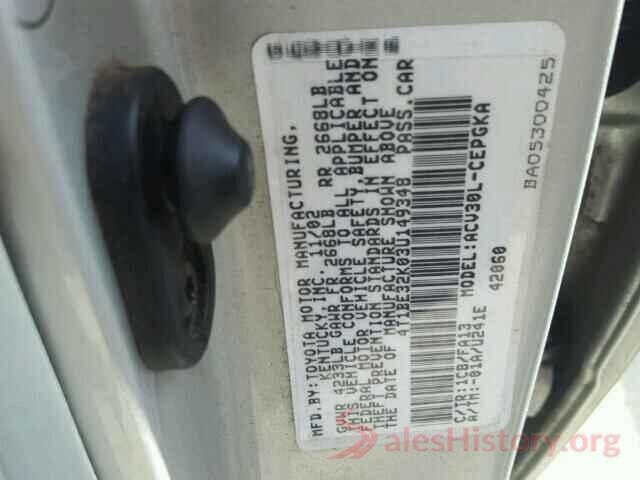 4T1B11HK0JU546756 2003 TOYOTA CAMRY