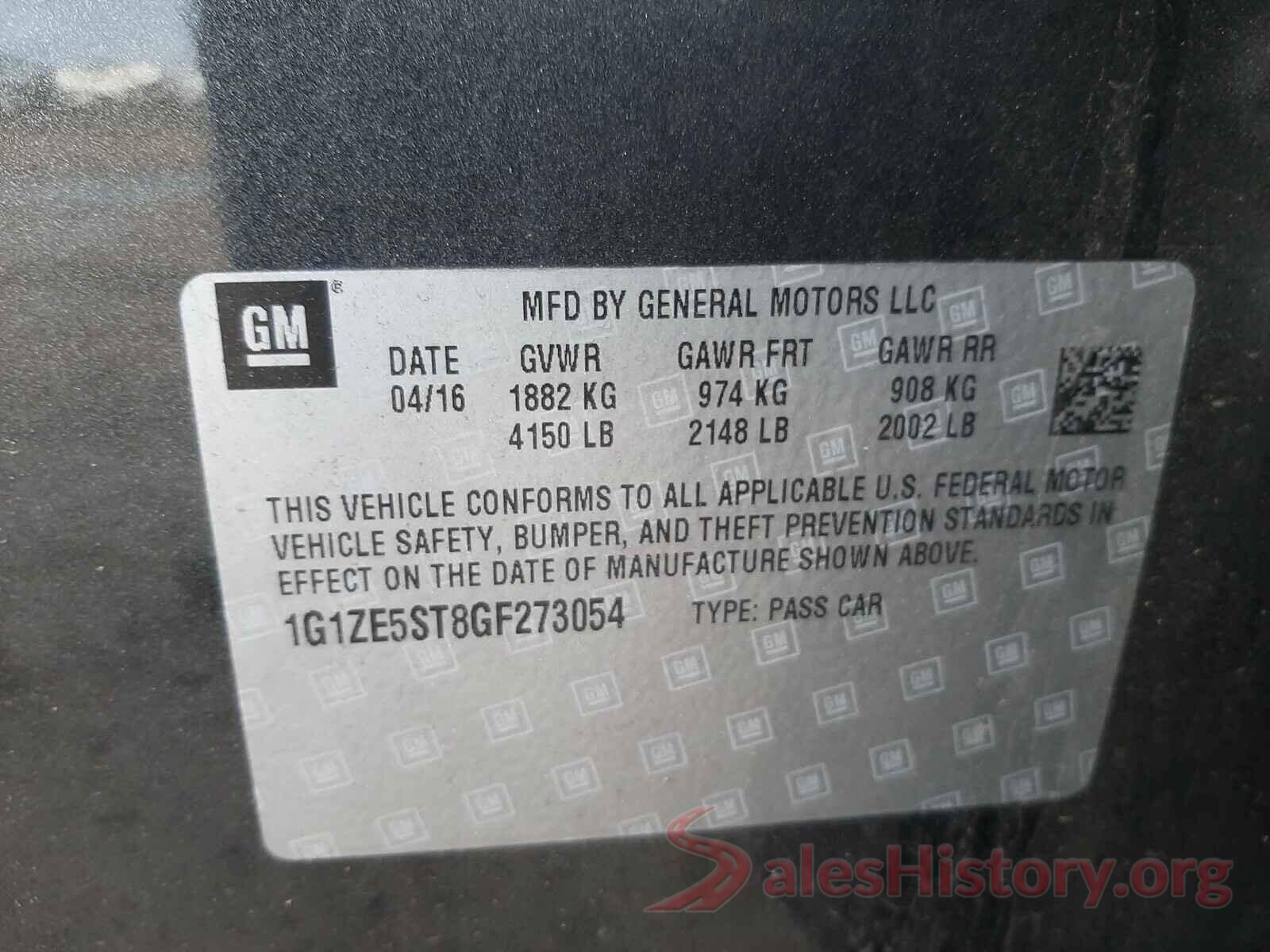 JM3KFACM5M0358428 2016 CHEVROLET MALIBU