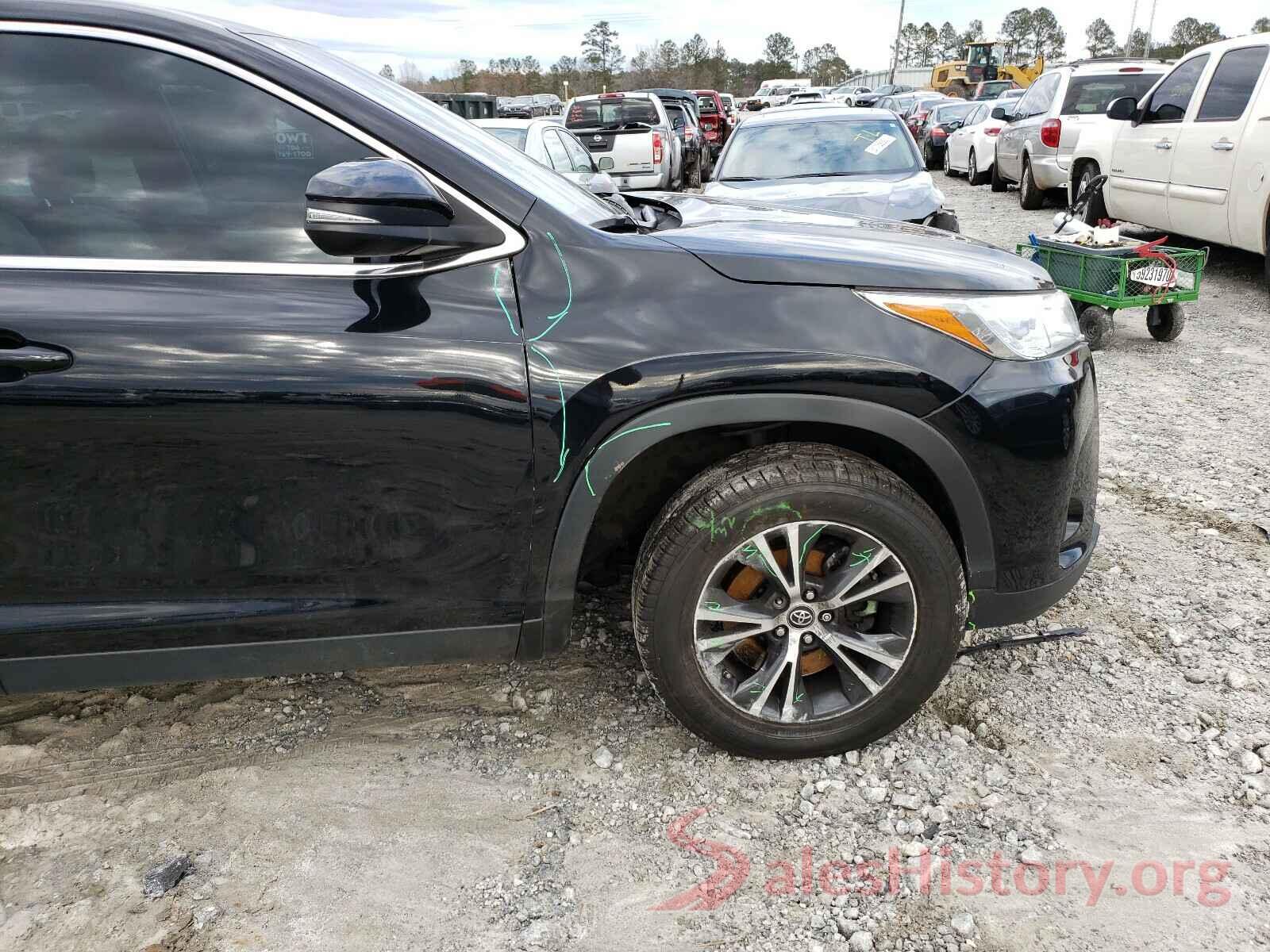 5TDZARFH0KS048345 2019 TOYOTA HIGHLANDER