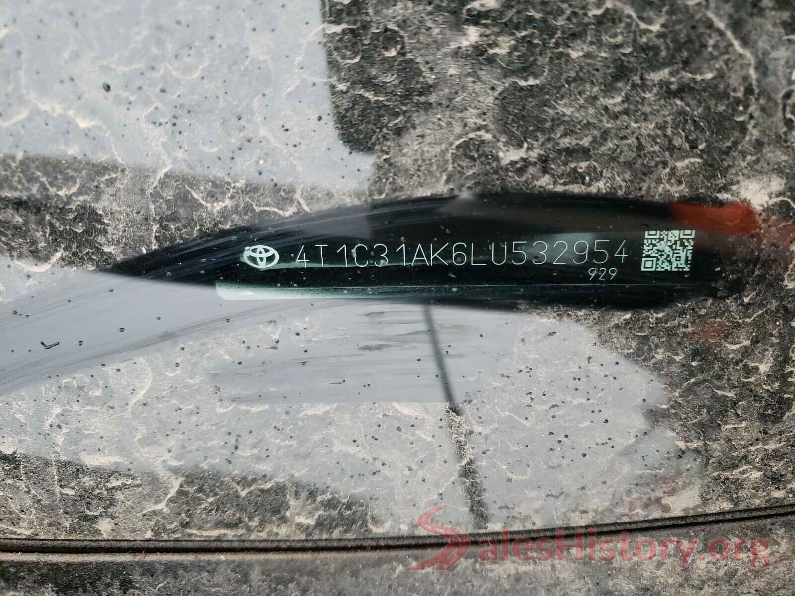 4T1C31AK6LU532954 2020 TOYOTA CAMRY