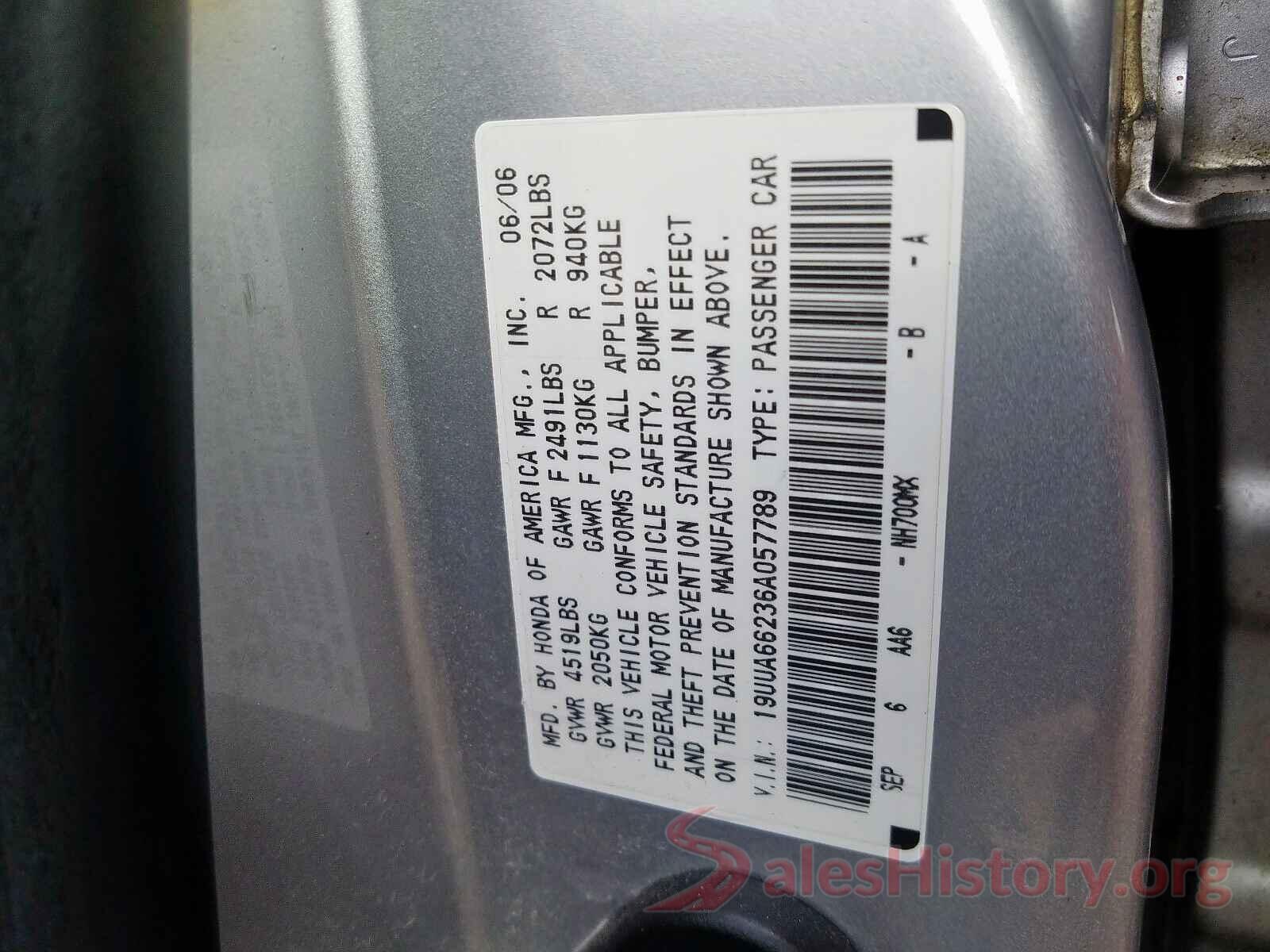 2G1115S36G9201383 2006 ACURA TL