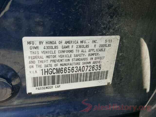 3CZRM3H58GG713399 2003 HONDA ACCORD