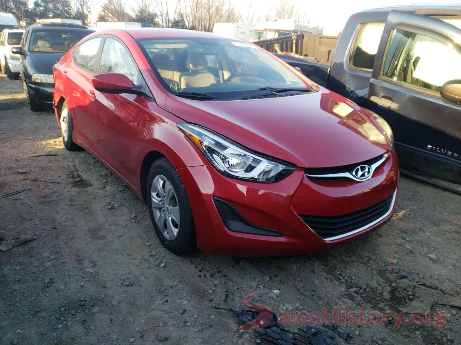 KMHDH4AE9GU558455 2016 HYUNDAI ELANTRA