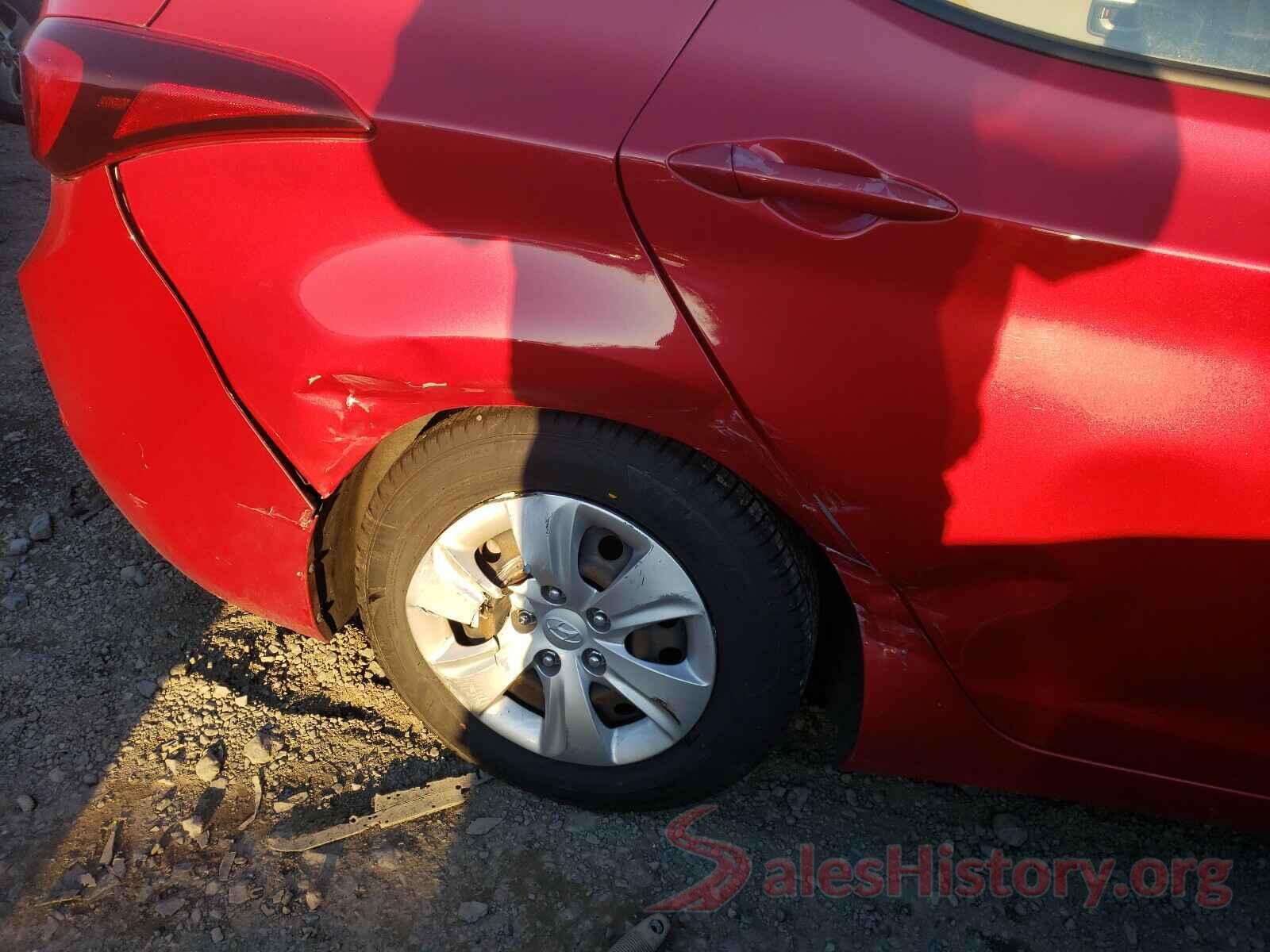 KMHDH4AE9GU558455 2016 HYUNDAI ELANTRA