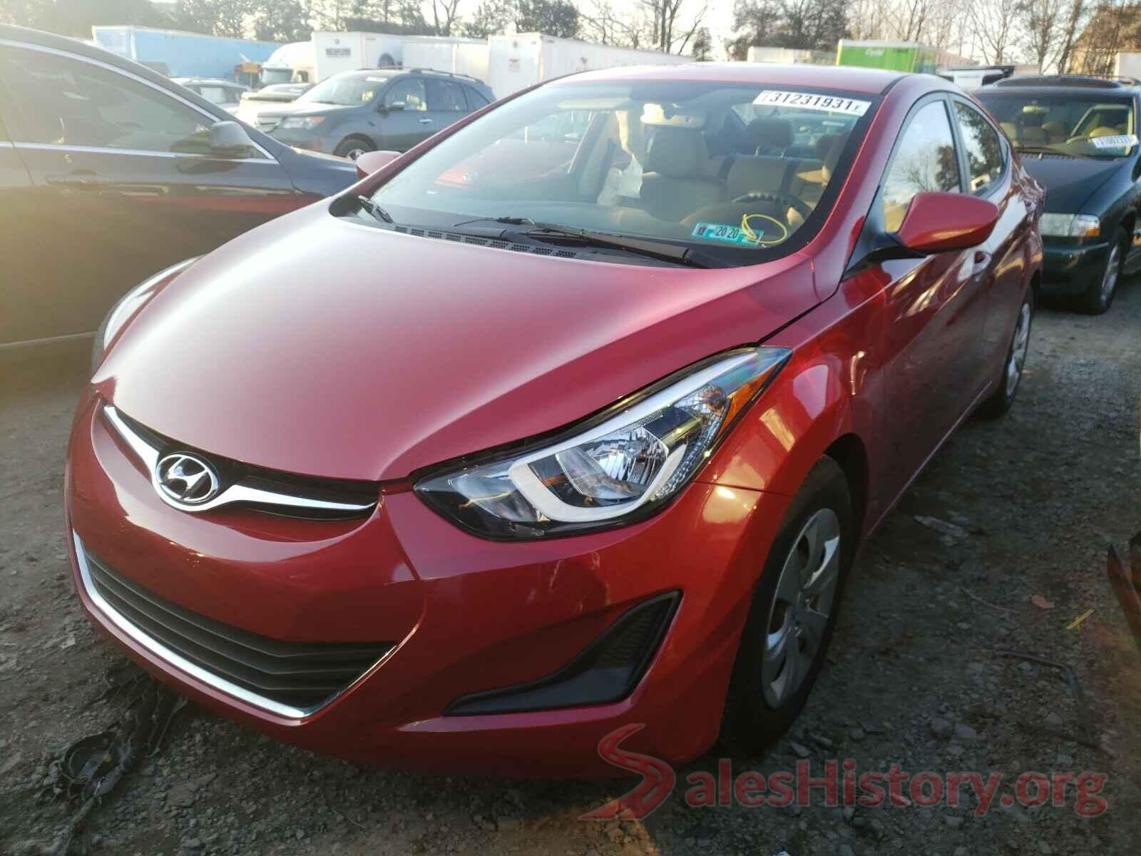 KMHDH4AE9GU558455 2016 HYUNDAI ELANTRA