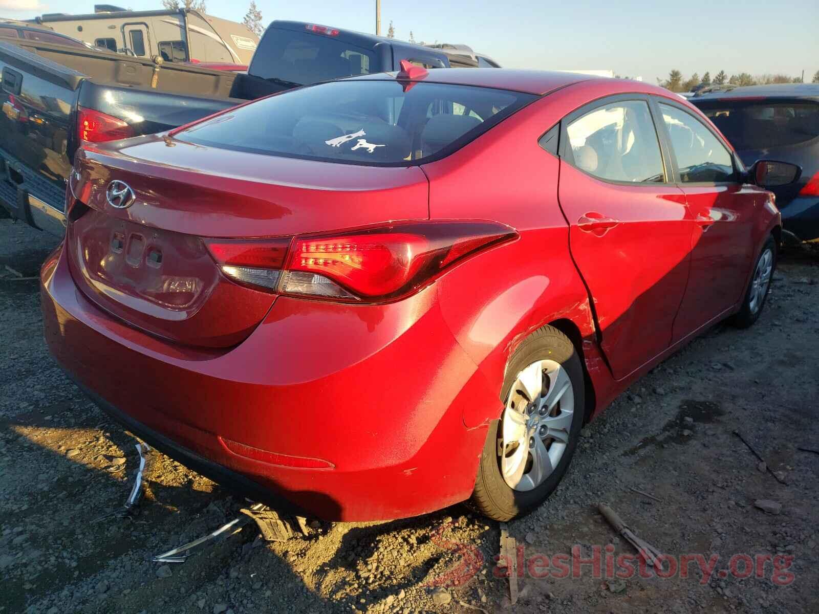 KMHDH4AE9GU558455 2016 HYUNDAI ELANTRA