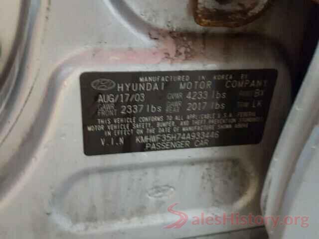 4T3D6RFV0MU022928 2004 HYUNDAI SONATA