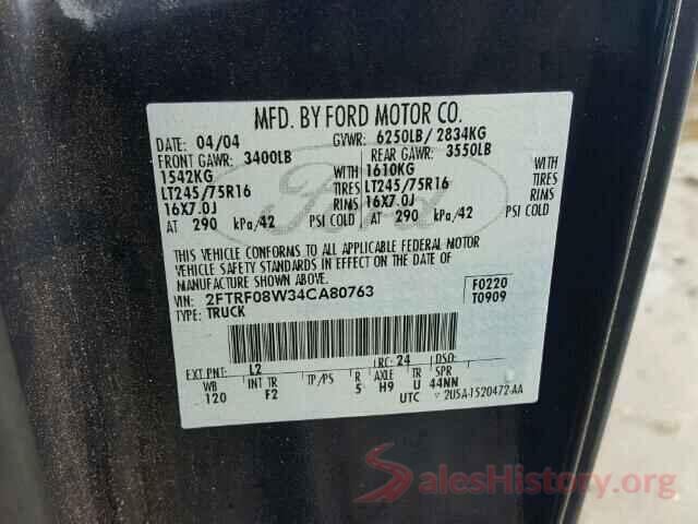 1C4AJWAG0HL710171 2004 FORD F150