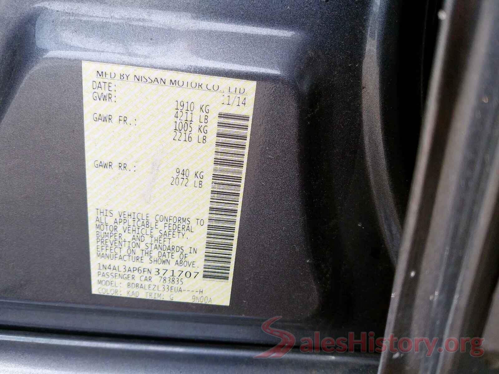 KNMAT2MT3JP584236 2015 NISSAN ALTIMA