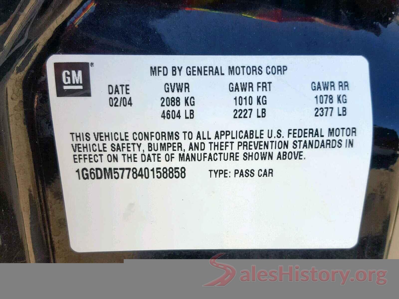 1FADP3K24GL360660 2004 CADILLAC CTS