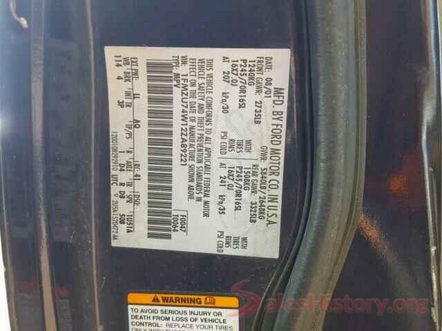 1HGCR2F05HA168665 2002 FORD EXPLORER