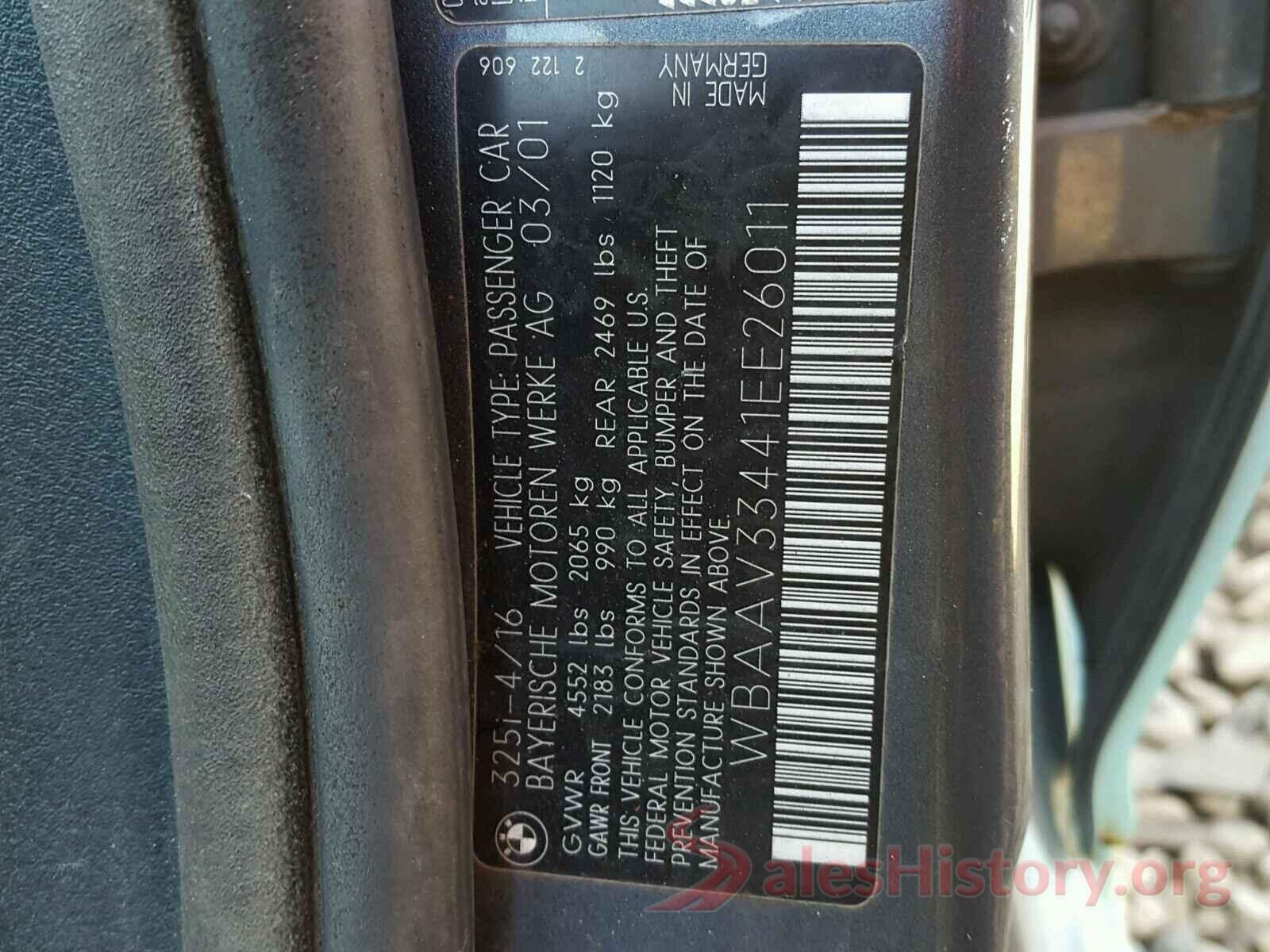 5NPE34AF8HH460450 2001 BMW 3 SERIES