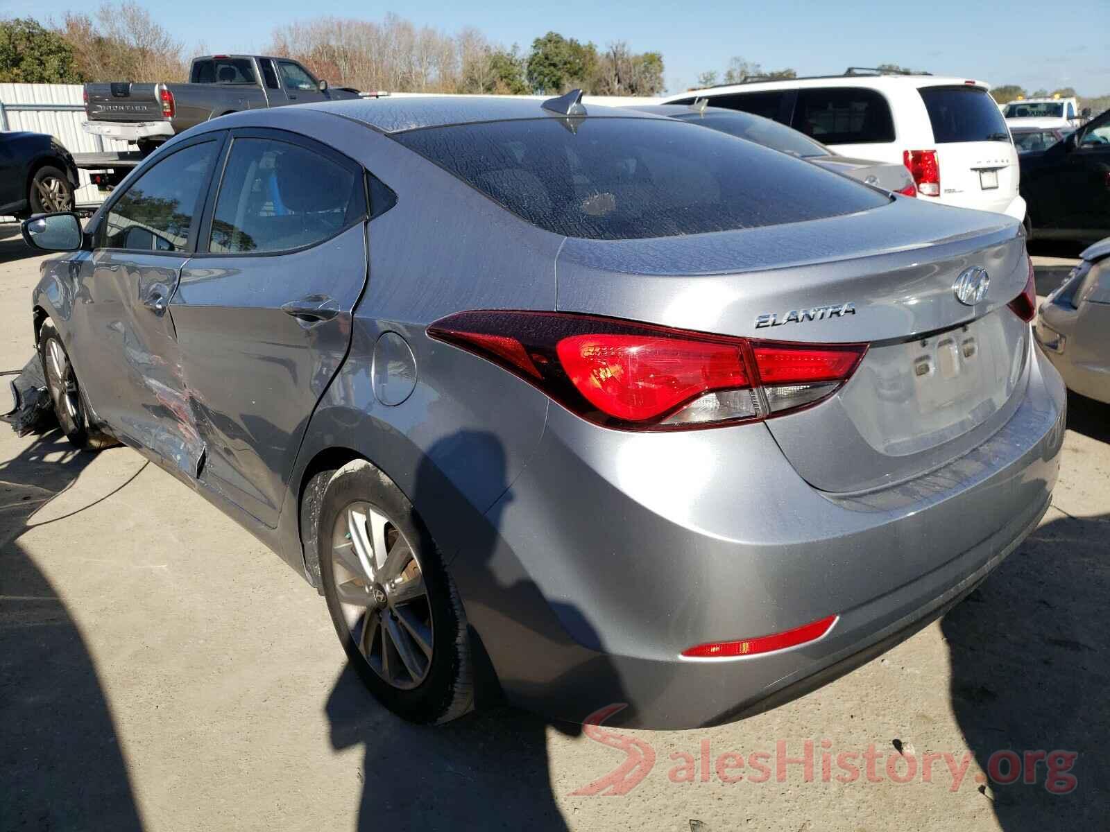 5NPDH4AE4GH722077 2016 HYUNDAI ELANTRA