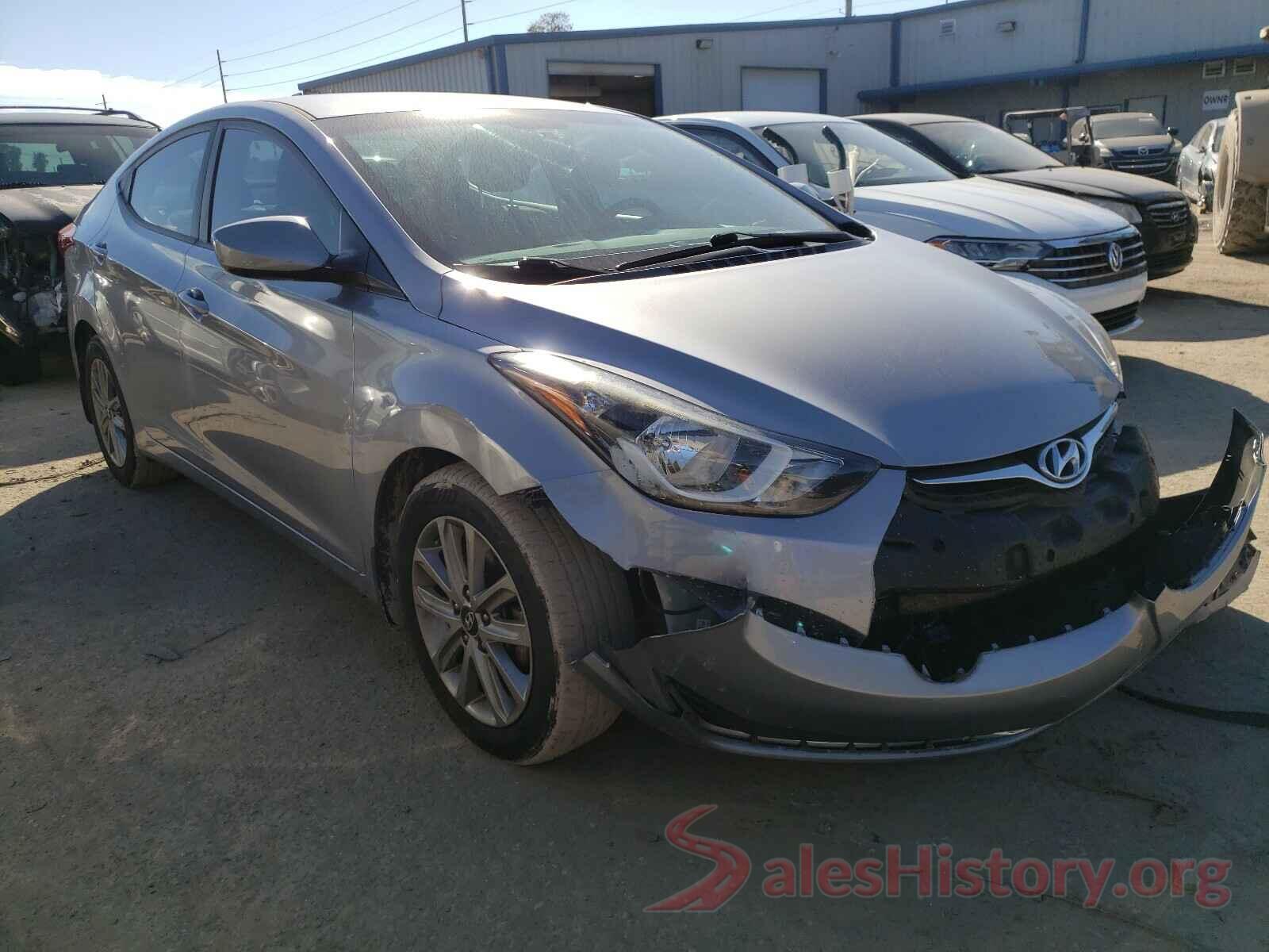 5NPDH4AE4GH722077 2016 HYUNDAI ELANTRA