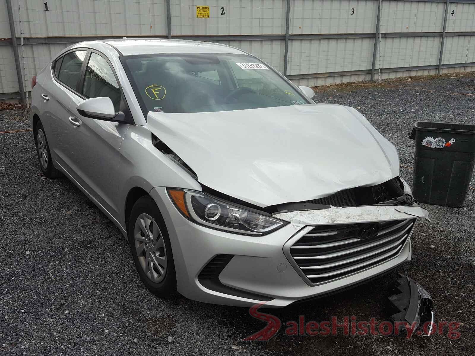 KMHD74LF7HU123122 2017 HYUNDAI ELANTRA