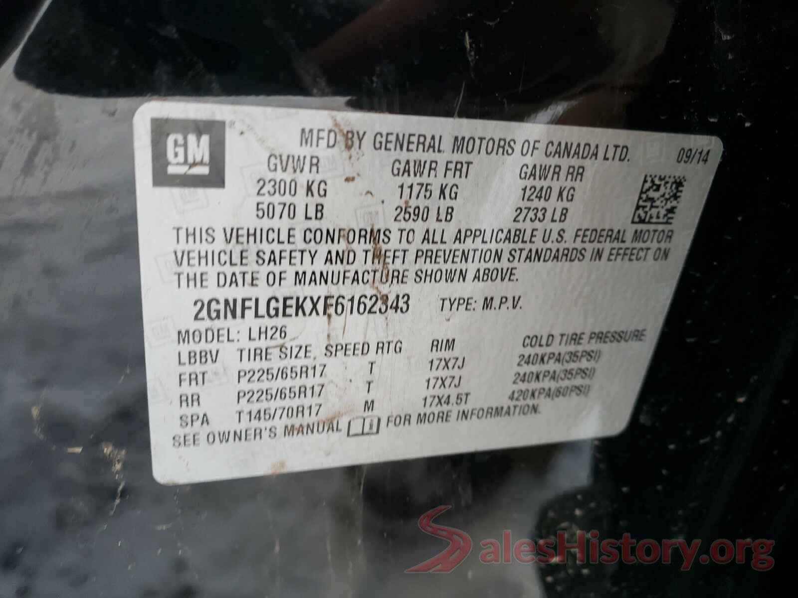 1FMJK2AT2LEA85333 2015 CHEVROLET EQUINOX