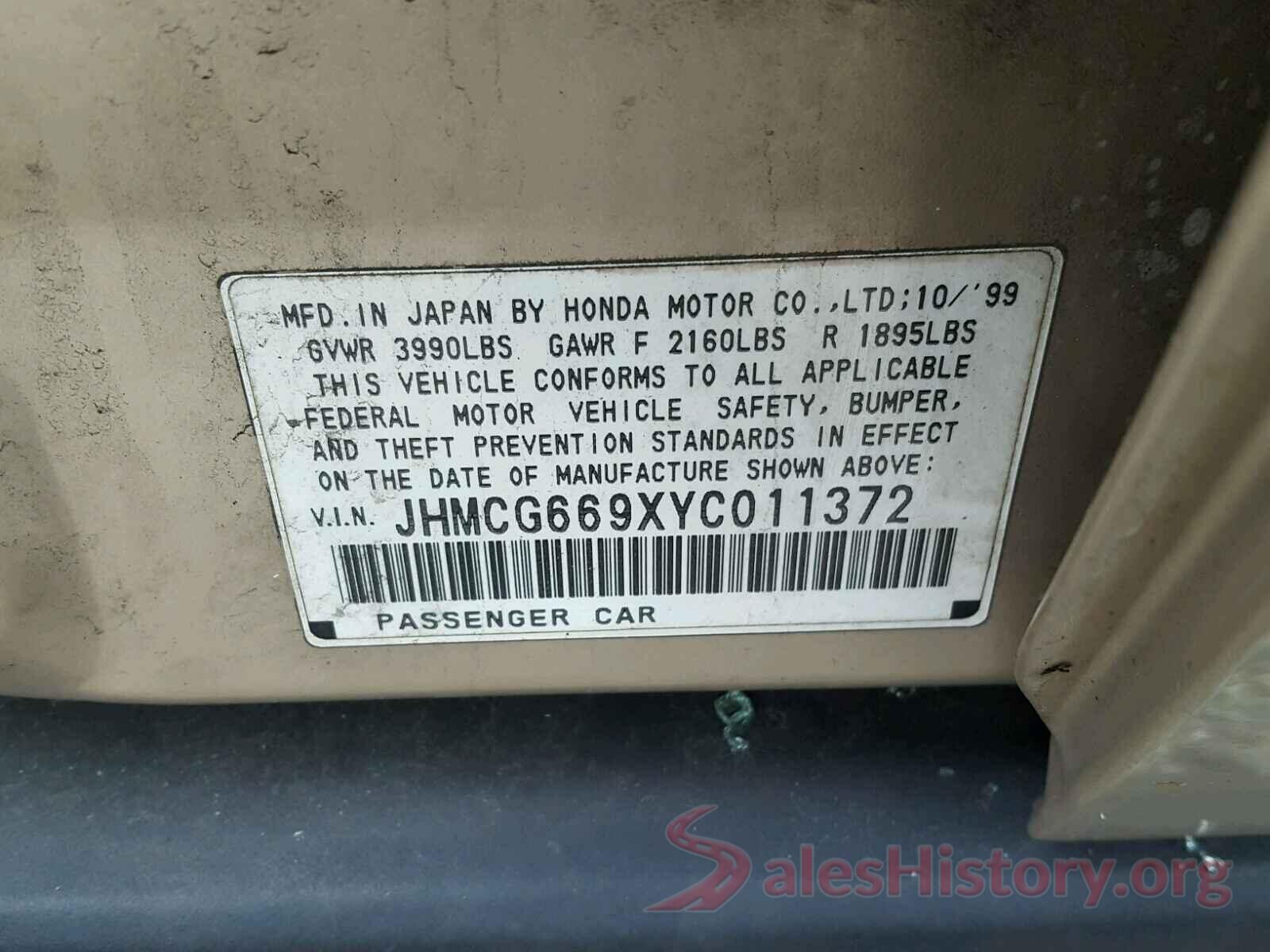 4S4BSANCXH3436839 2000 HONDA ACCORD