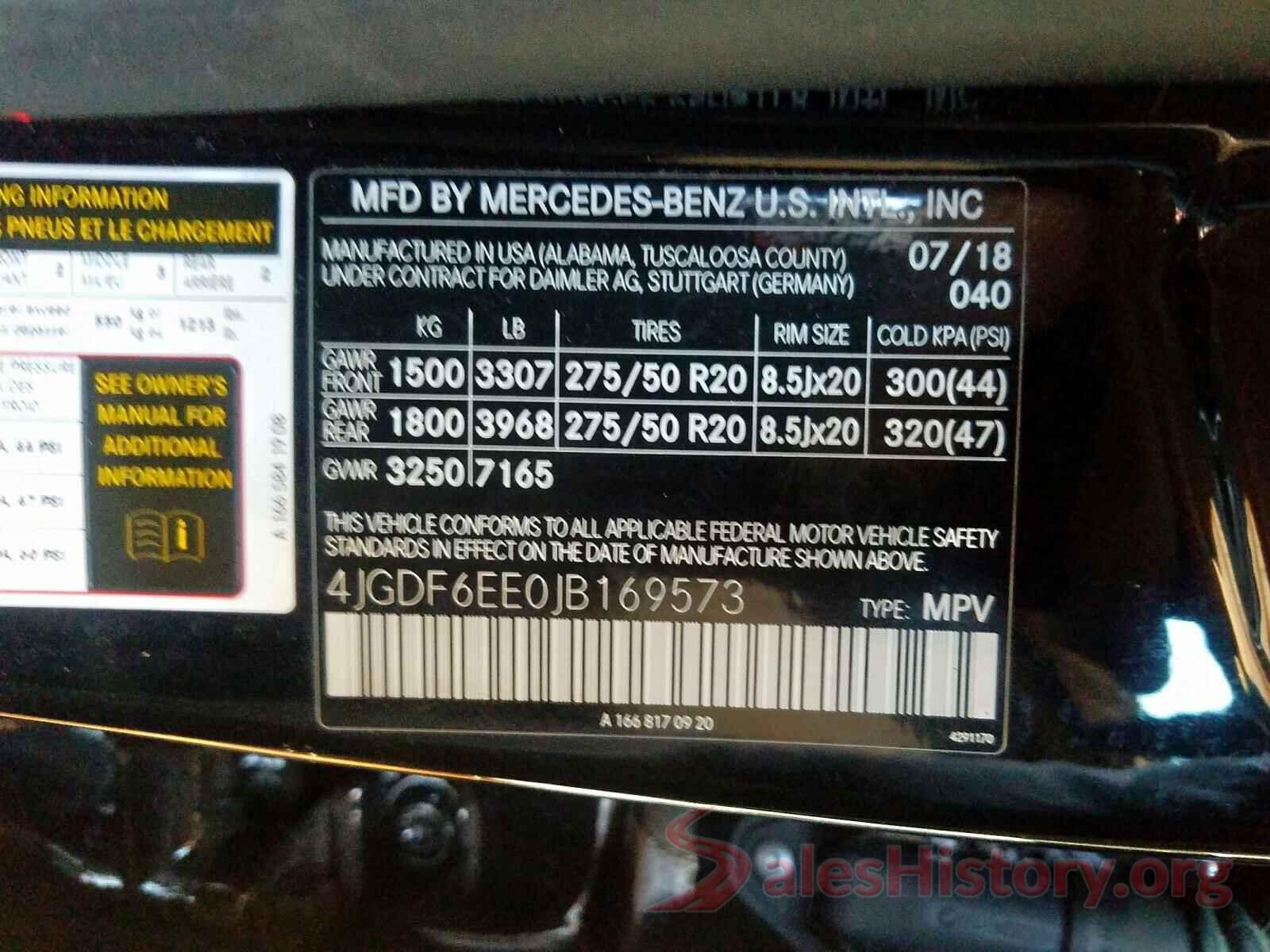 JTMWFREV1JJ746860 2018 MERCEDES-BENZ G CLASS