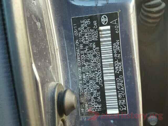 JTMRJREV0GD029627 2011 TOYOTA PRIUS