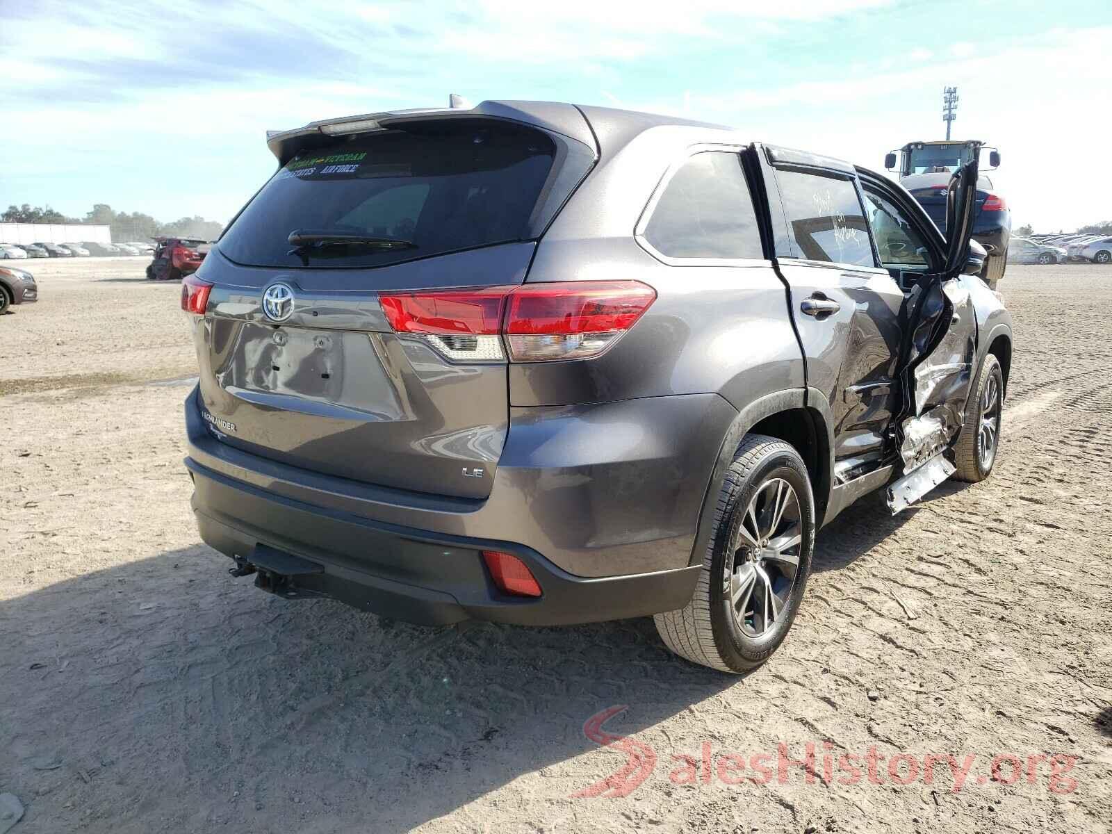 5TDZZRFH9KS327091 2019 TOYOTA HIGHLANDER