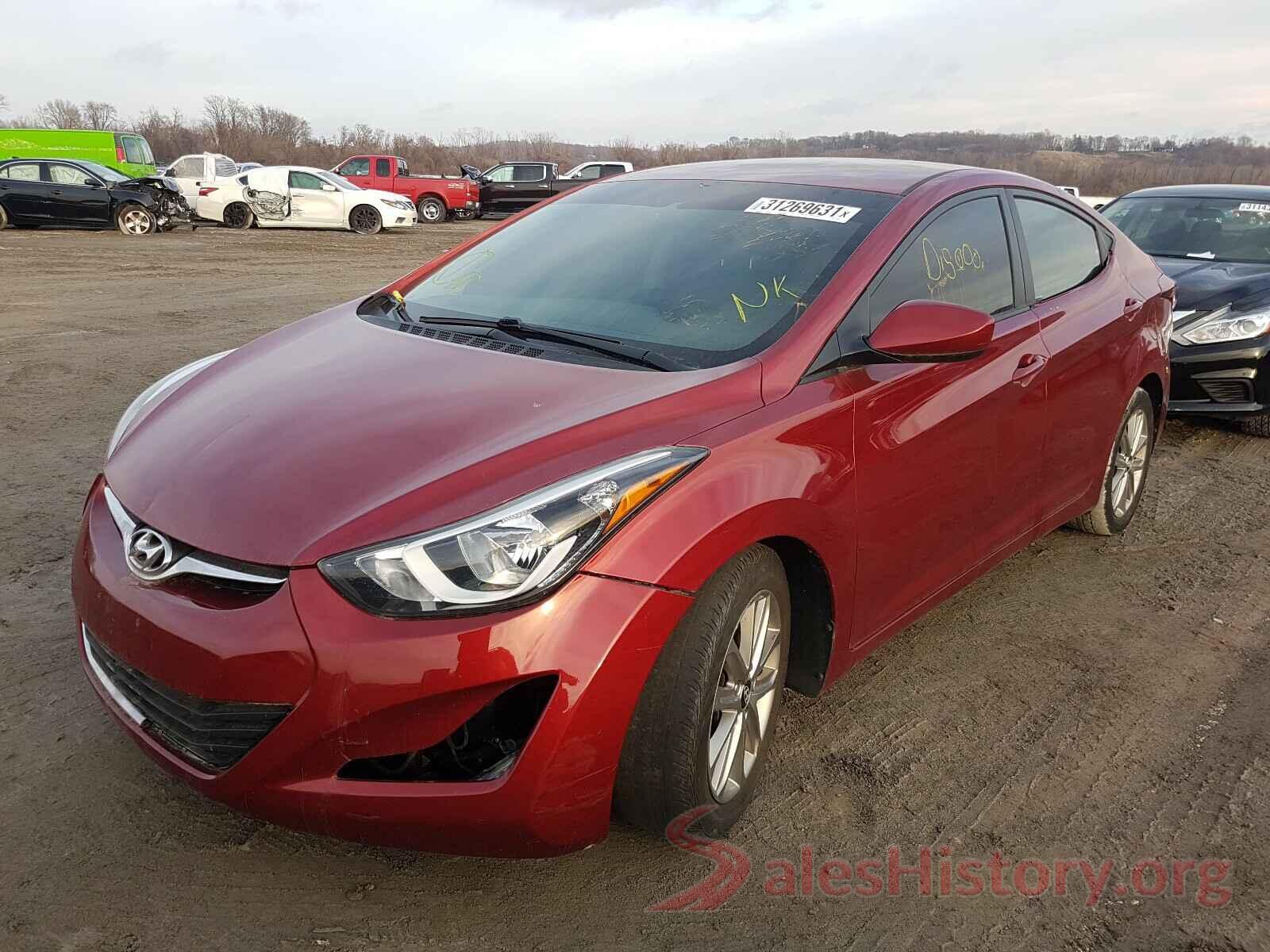 5NPDH4AEXGH659499 2016 HYUNDAI ELANTRA