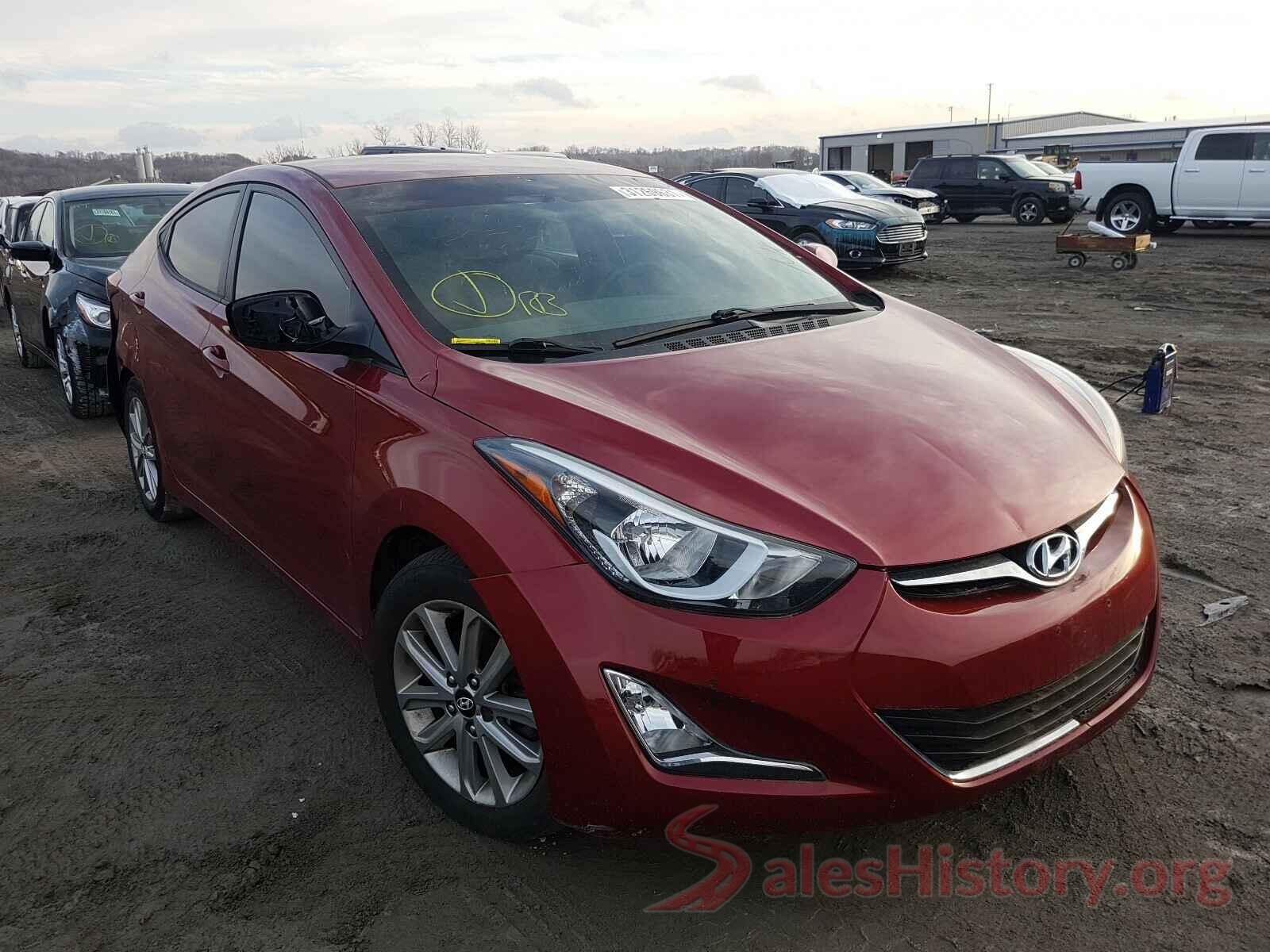 5NPDH4AEXGH659499 2016 HYUNDAI ELANTRA