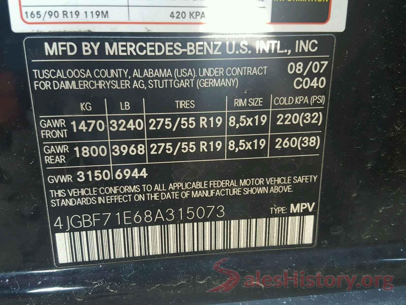 5TDKZ3DC8LS084929 2008 MERCEDES-BENZ GL 450 4MA