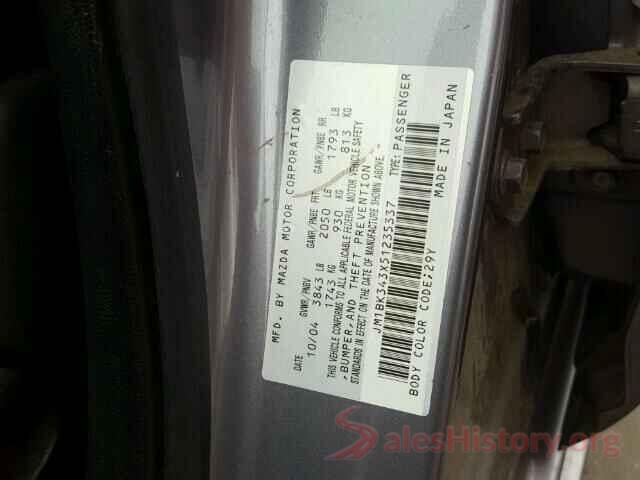 3N1AB7AP4KY351525 2005 MAZDA 3