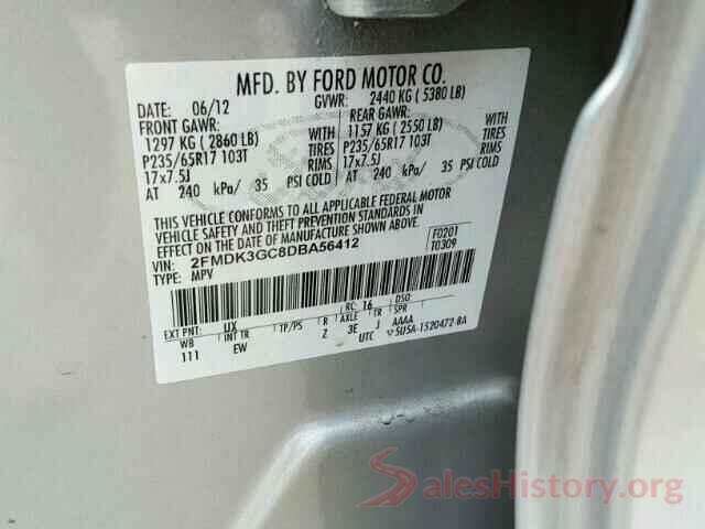 1FMCU9G65MUB02856 2013 FORD EDGE