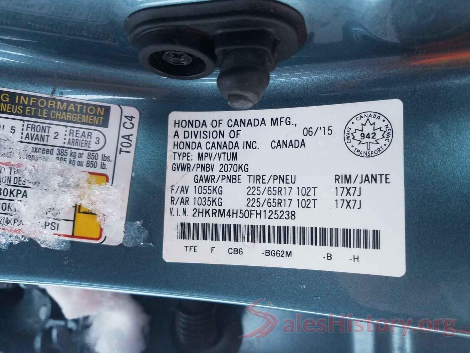 5NPDH4AE2GH673199 2015 HONDA CRV